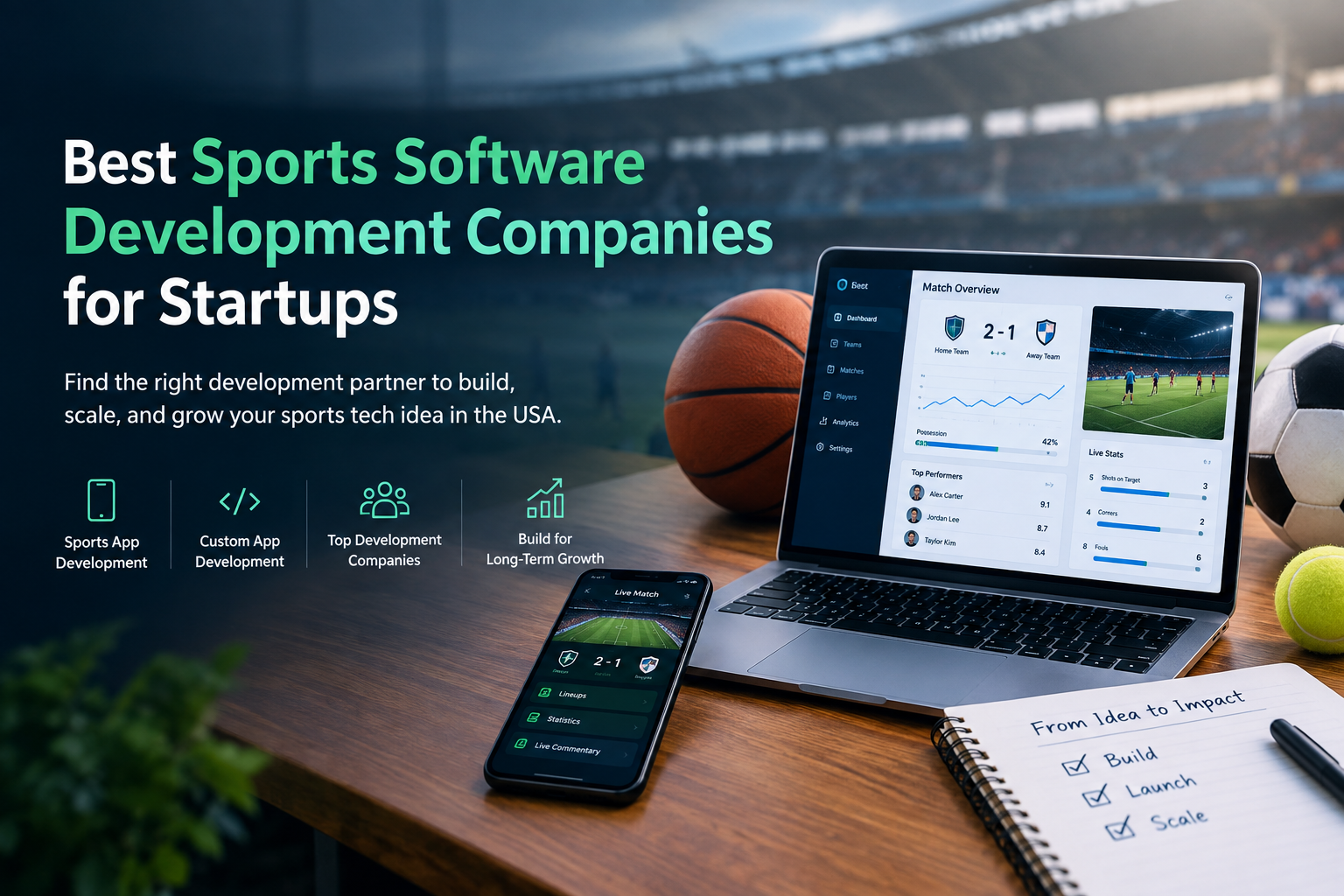 Best Sports Software Development Companies in USA for Startups